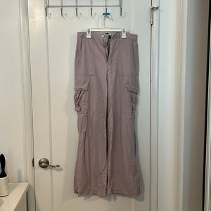 Forever 21 Purple Denim Utility Cargo Baggy Pants Size Medium